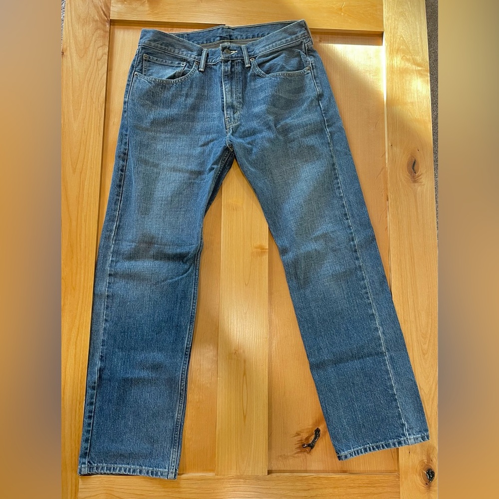 Levi Mens 505 Straight Fit Jeans 34x32